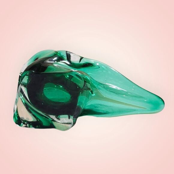 Vintage Czech Harrachov Glassworks Art Glass Bowl Circa 1958 Hand Made MCM - Picture 6 of 15